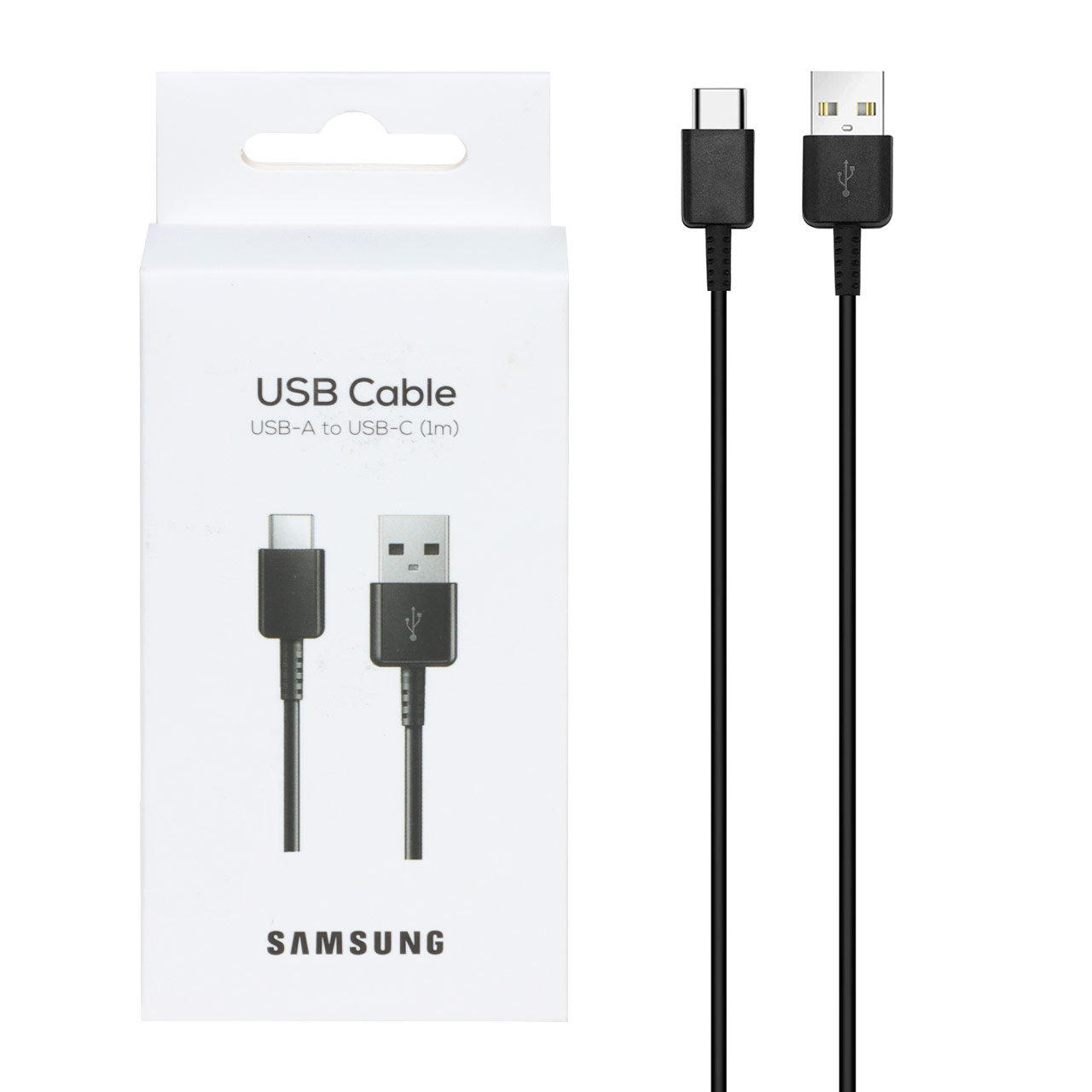 کابل شارژ SAMSUNG Type-C مدل S10  - مشکی (پک دار) - DST (گارانتی شش ماهه) - درجه یک